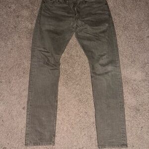 RRL by Ralph Lauren Slim Fit Olive Jean